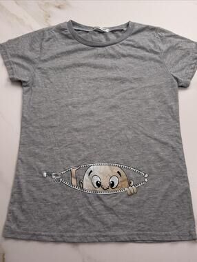 Roommates Gray T Shirt Graphic - Girls S